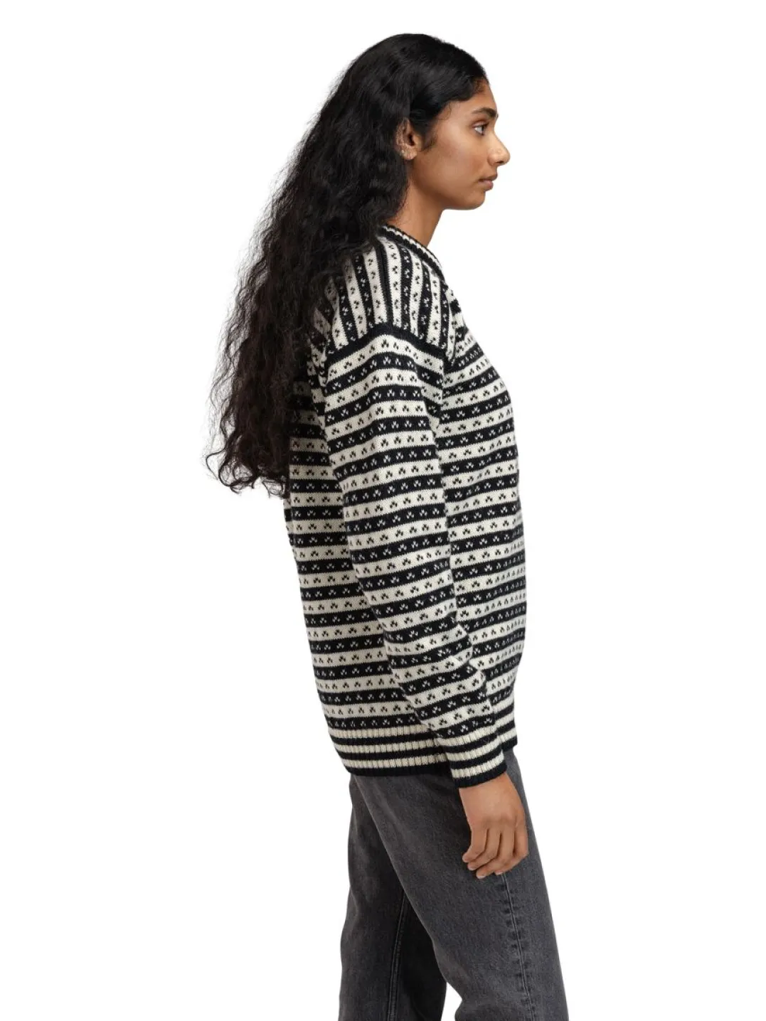 Dale of Norway Skipsleia Unisex Sweater Black Offwhite