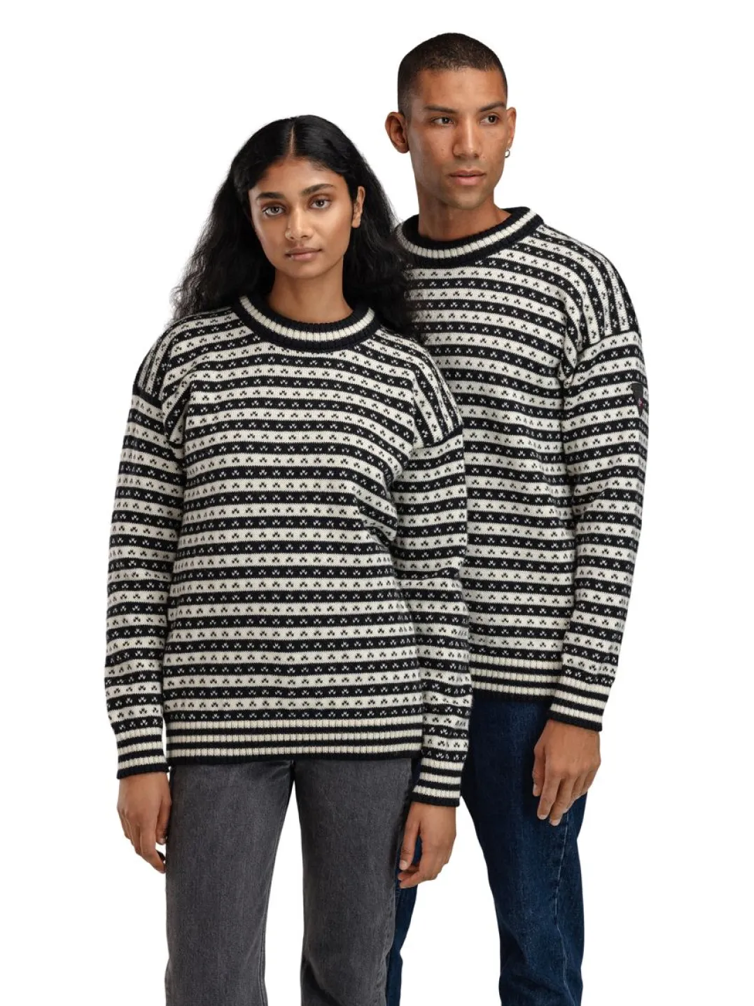 Dale of Norway Skipsleia Unisex Sweater Black Offwhite