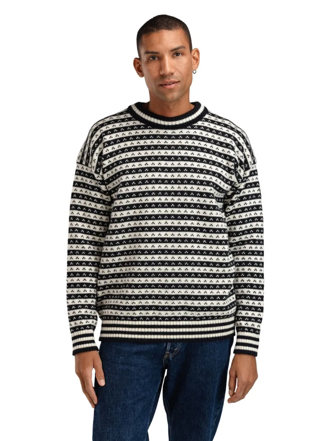 Dale of Norway Skipsleia Unisex Sweater Black Offwhite