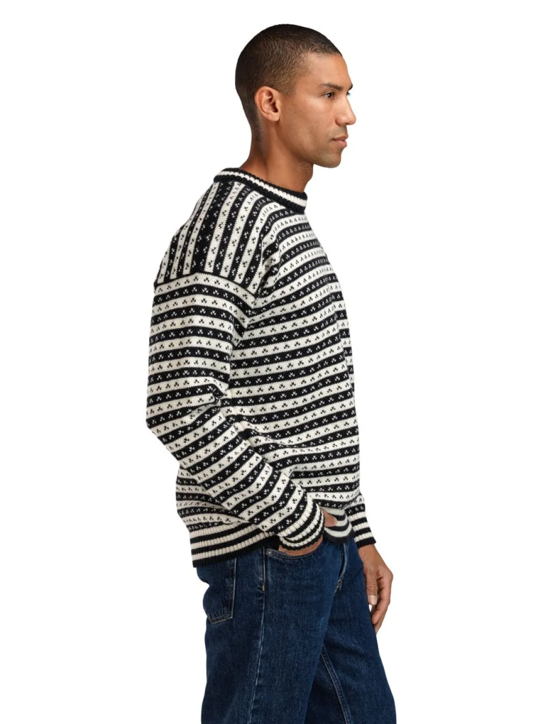 Dale of Norway Skipsleia Unisex Sweater Black Offwhite