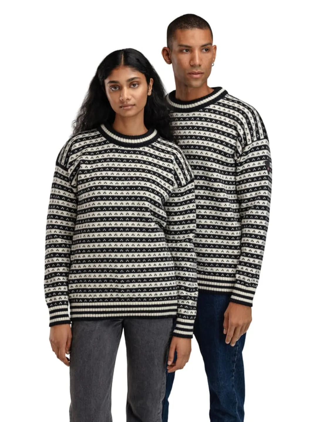 Dale of Norway Skipsleia Unisex Sweater Black Offwhite