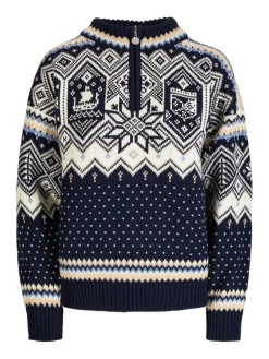 Dale of Norway Vm Trondheim Fem. Sweater Navy Offwhite Sandmel.