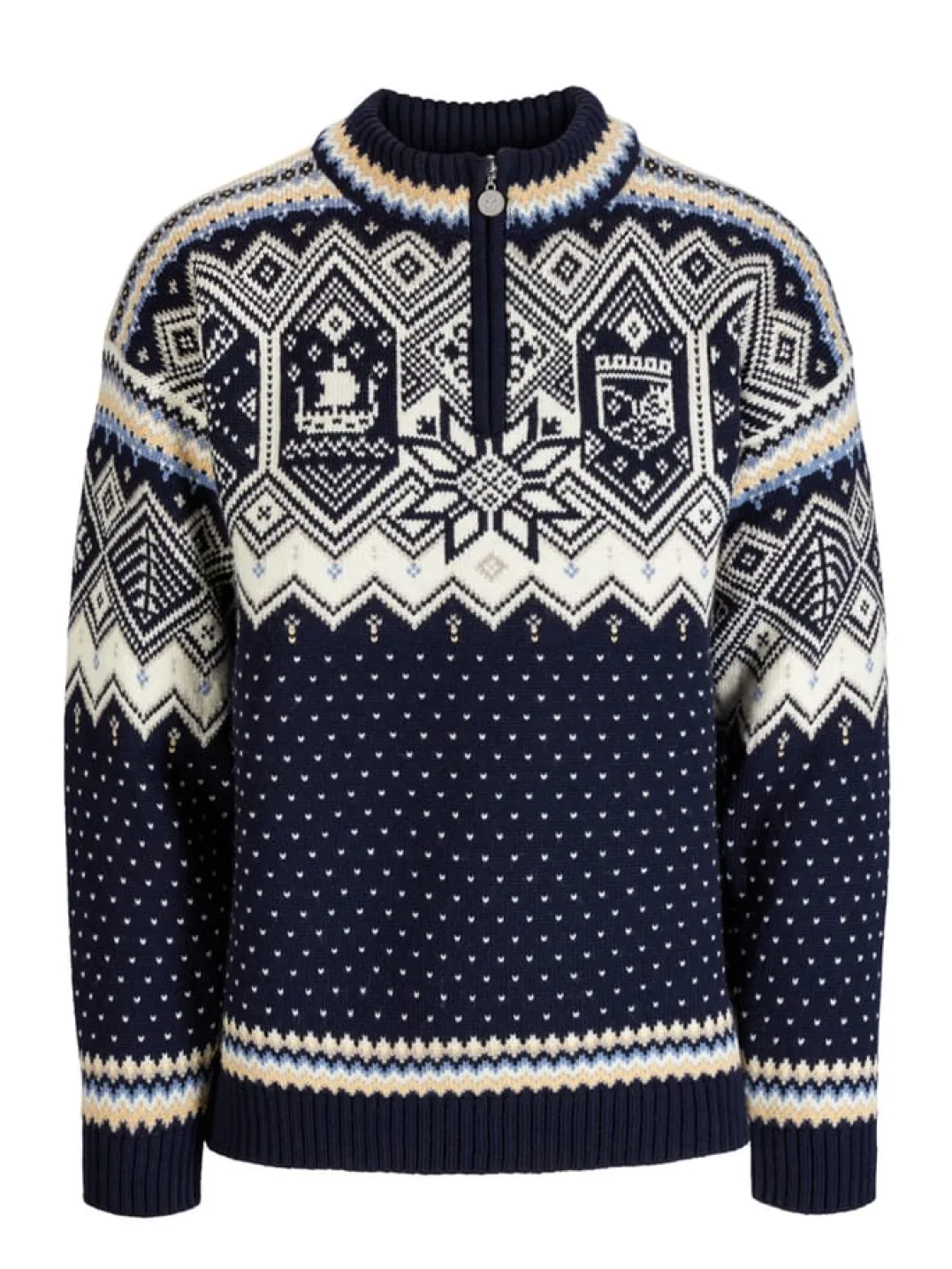 Dale of Norway Vm Trondheim Masc. Sweater Navy Offwhite Sandmel.