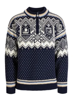 Dale of Norway Vm Trondheim Masc. Sweater Navy Offwhite Sandmel.