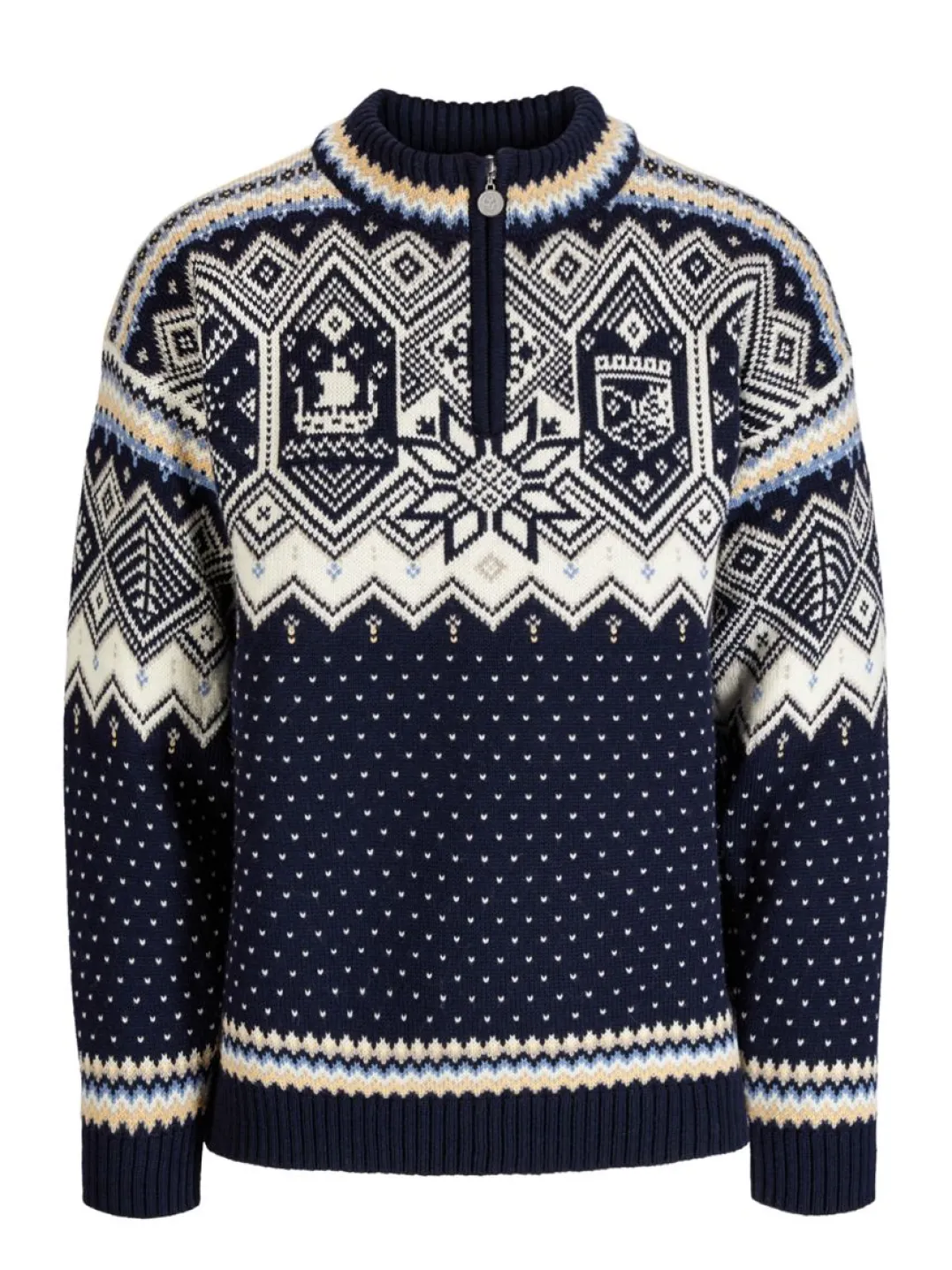 Dale of Norway Vm Trondheim Masc. Sweater Navy Offwhite Sandmel.