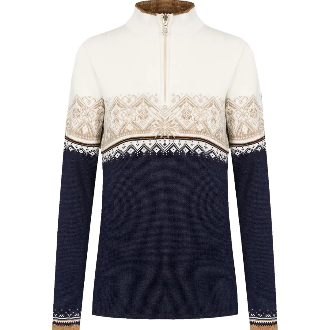 Dale of Norway Women's Moritz Sweater Navy/Bronze/Beige/Offwhite