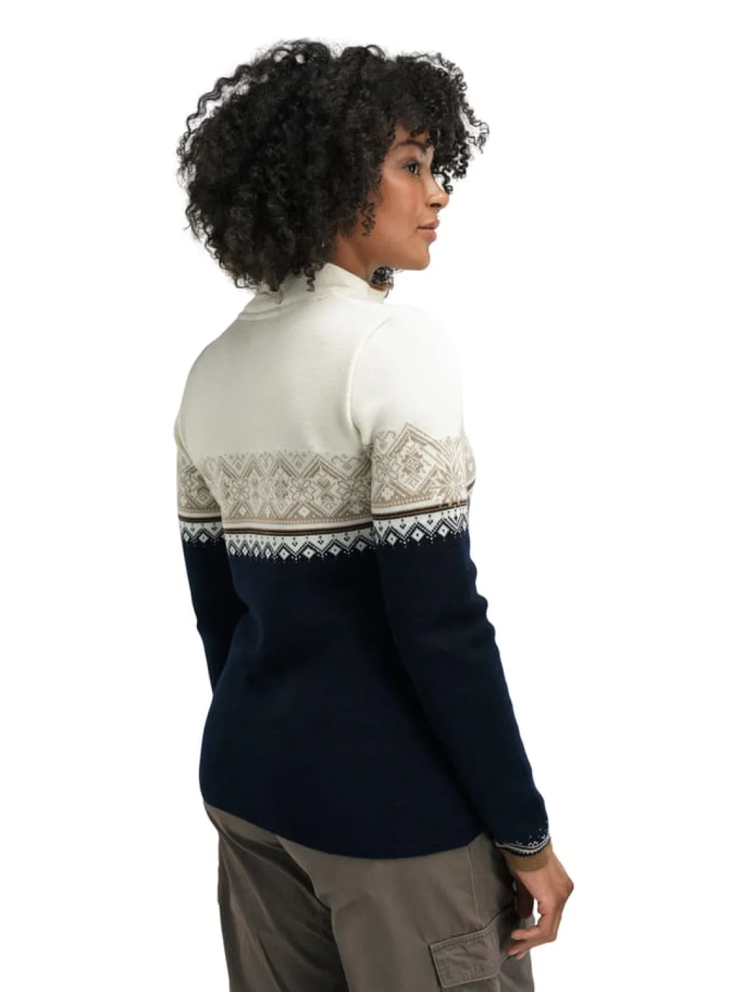 Dale of Norway Women's Moritz Sweater Navy/Bronze/Beige/Offwhite