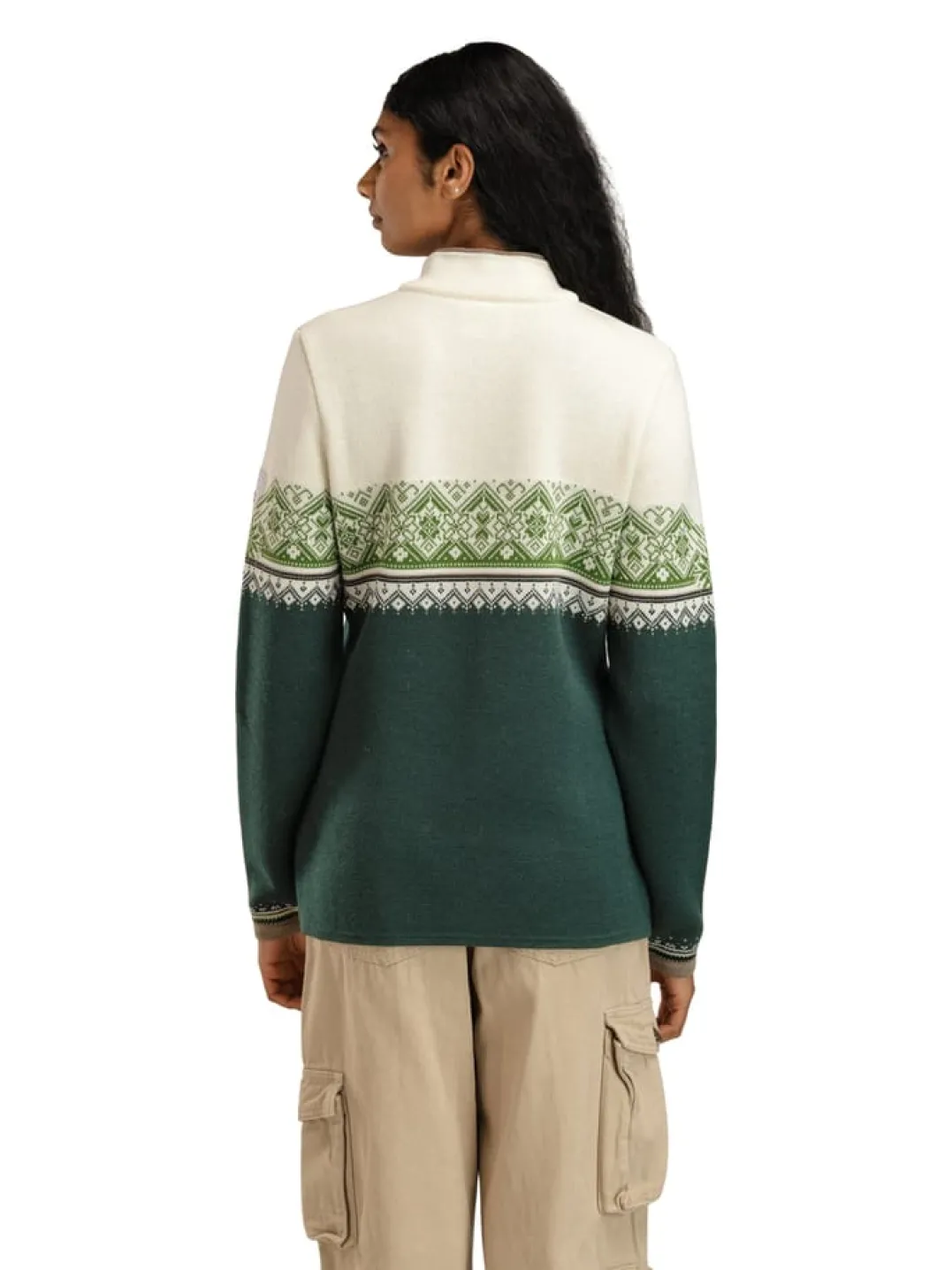 Dale of Norway Women's Moritz Sweater Pinegreen Offwhite Springgreen