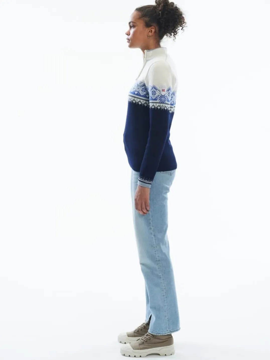 Dale of Norway Women's Moritz Sweater Navy White Ultramarine