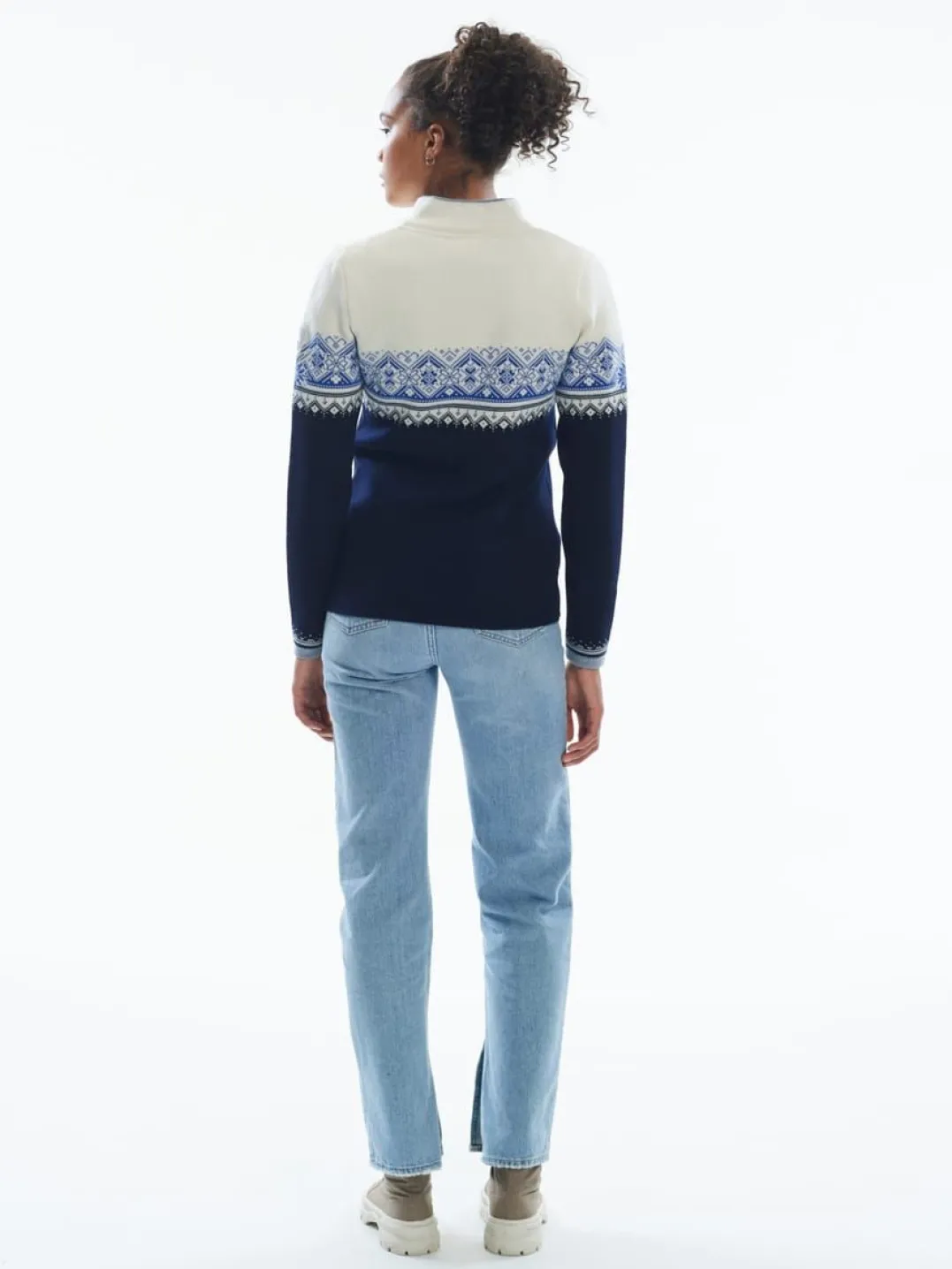 Dale of Norway Women's Moritz Sweater Navy White Ultramarine