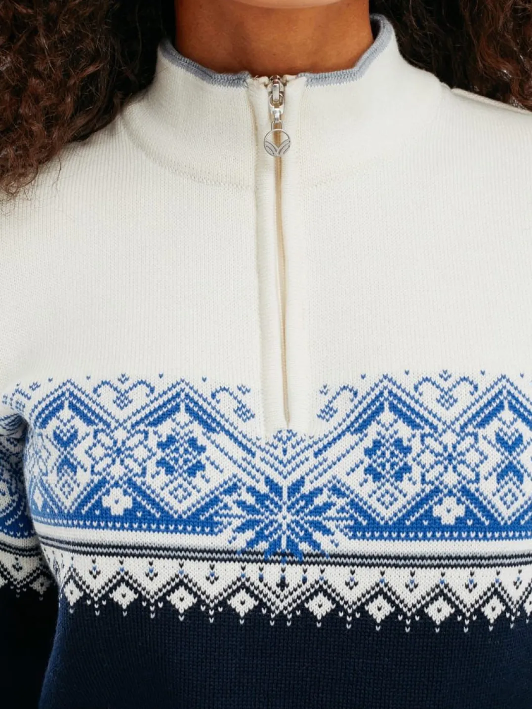 Dale of Norway Women's Moritz Sweater Navy White Ultramarine