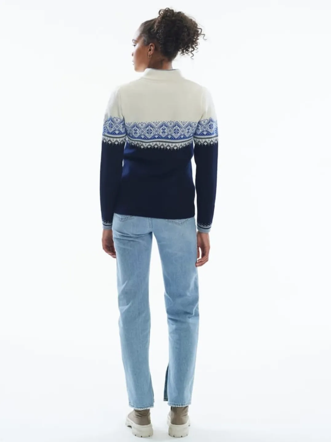 Dale of Norway Women's Moritz Sweater Navy White Ultramarine