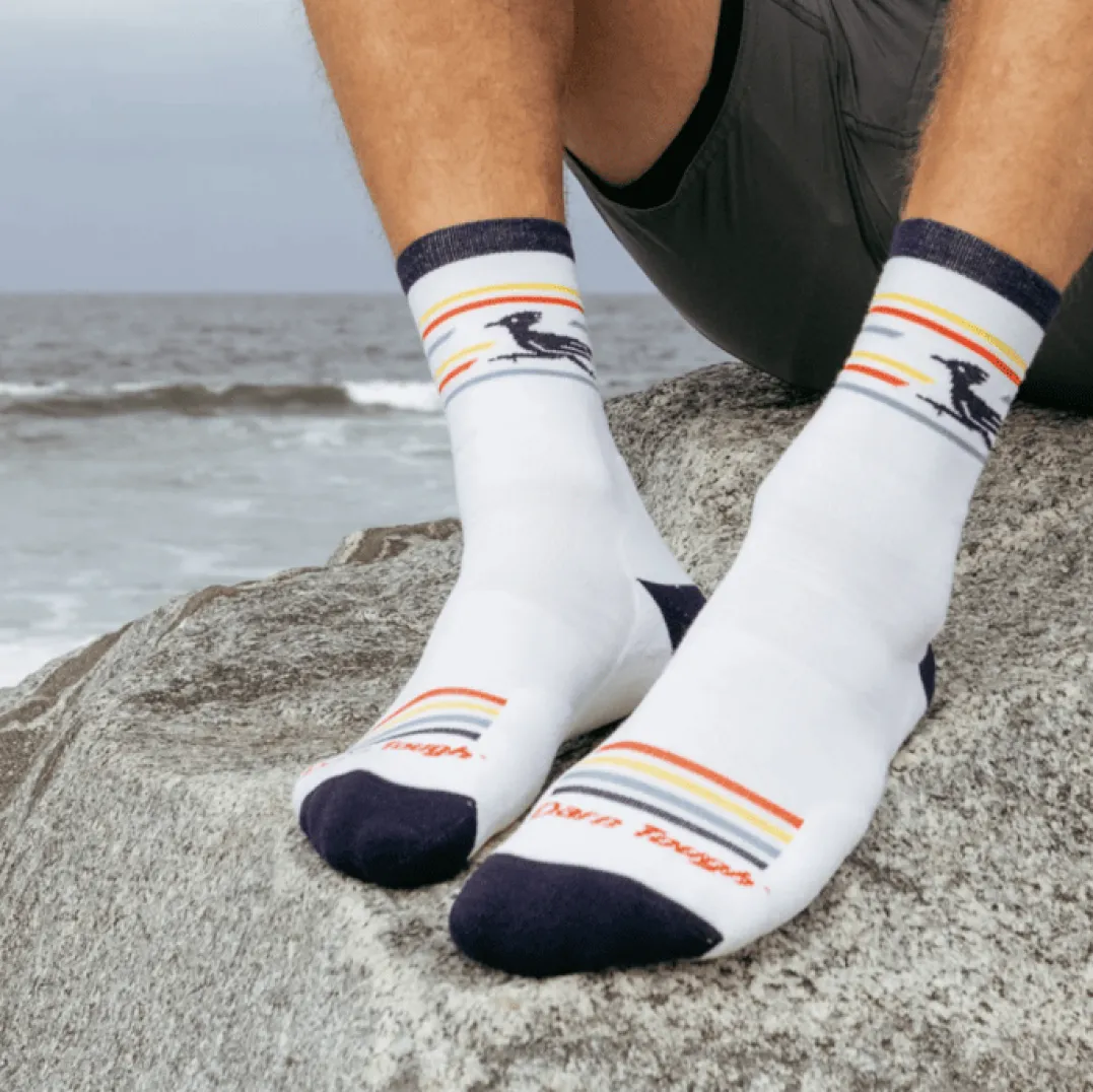 Darn Tough Frontrunner Micro Crew Ultra-Lightweight With Cush M White