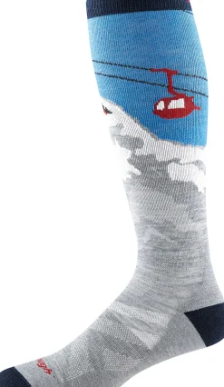 Darn Tough Men's Heady Yeti OTC Midweight With Cushion Gray