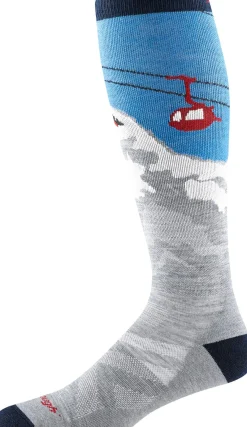 Darn Tough Men's Heady Yeti OTC Midweight With Cushion Gray