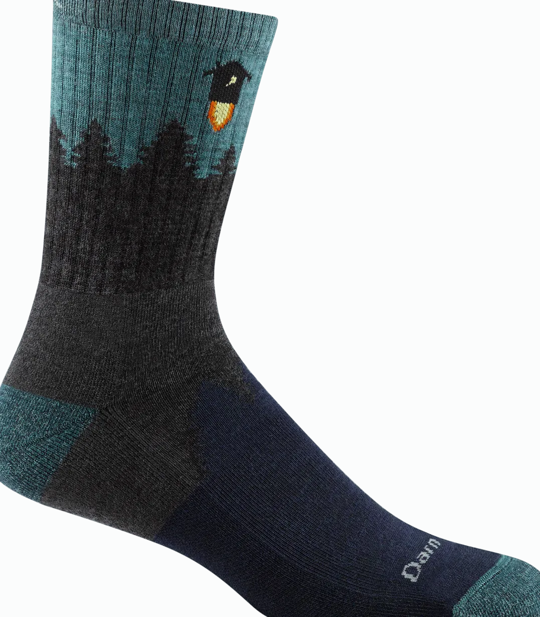 Darn Tough Men's Number 2 Micro Crew Midweight Hiking Sock Gray