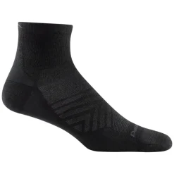 Darn Tough Men's Run Quarter Ultra-Lightweight Running Sock Black