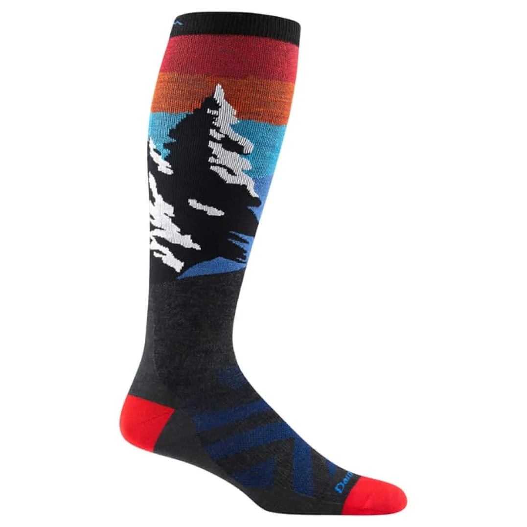 Darn Tough Men's Solstice Over-The-Calf Lightweight Ski & Snowboard Sock Charcoal