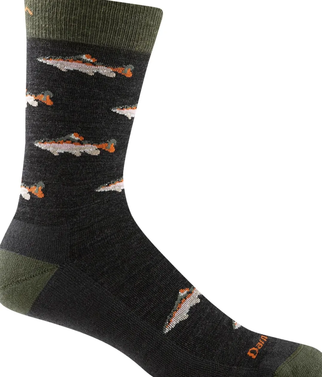 Darn Tough Spey Fly Crew Lightweight With Cushion Charcoal