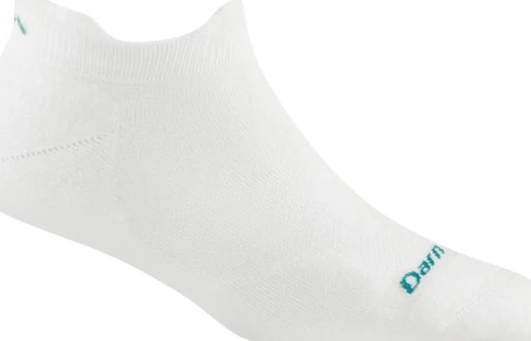 Darn Tough Women's Run No Show Tab Ultra-Lightweight White