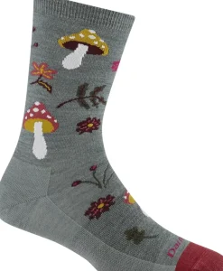 Darn Tough Women’s Shroom Bloom Crew Lightweight Socks Seafoam