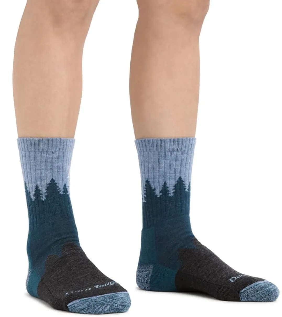 Darn Tough Women's Treeline Micro Crew Cushion Blue