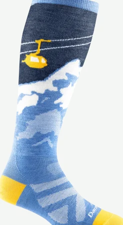 Darn Tough Women's Yeti Over-the-Calf Lightweight Ski & Snowboard Sock No Cushion Midnight