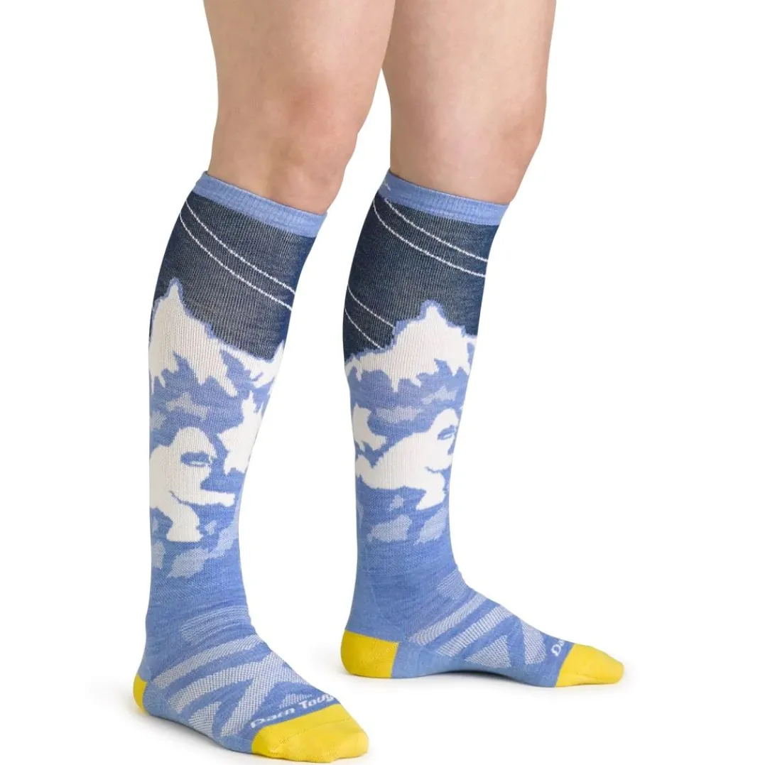 Darn Tough Women's Yeti Over-the-Calf Lightweight Ski & Snowboard Sock No Cushion Midnight