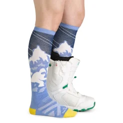 Darn Tough Women's Yeti Over-the-Calf Lightweight Ski & Snowboard Sock No Cushion Midnight
