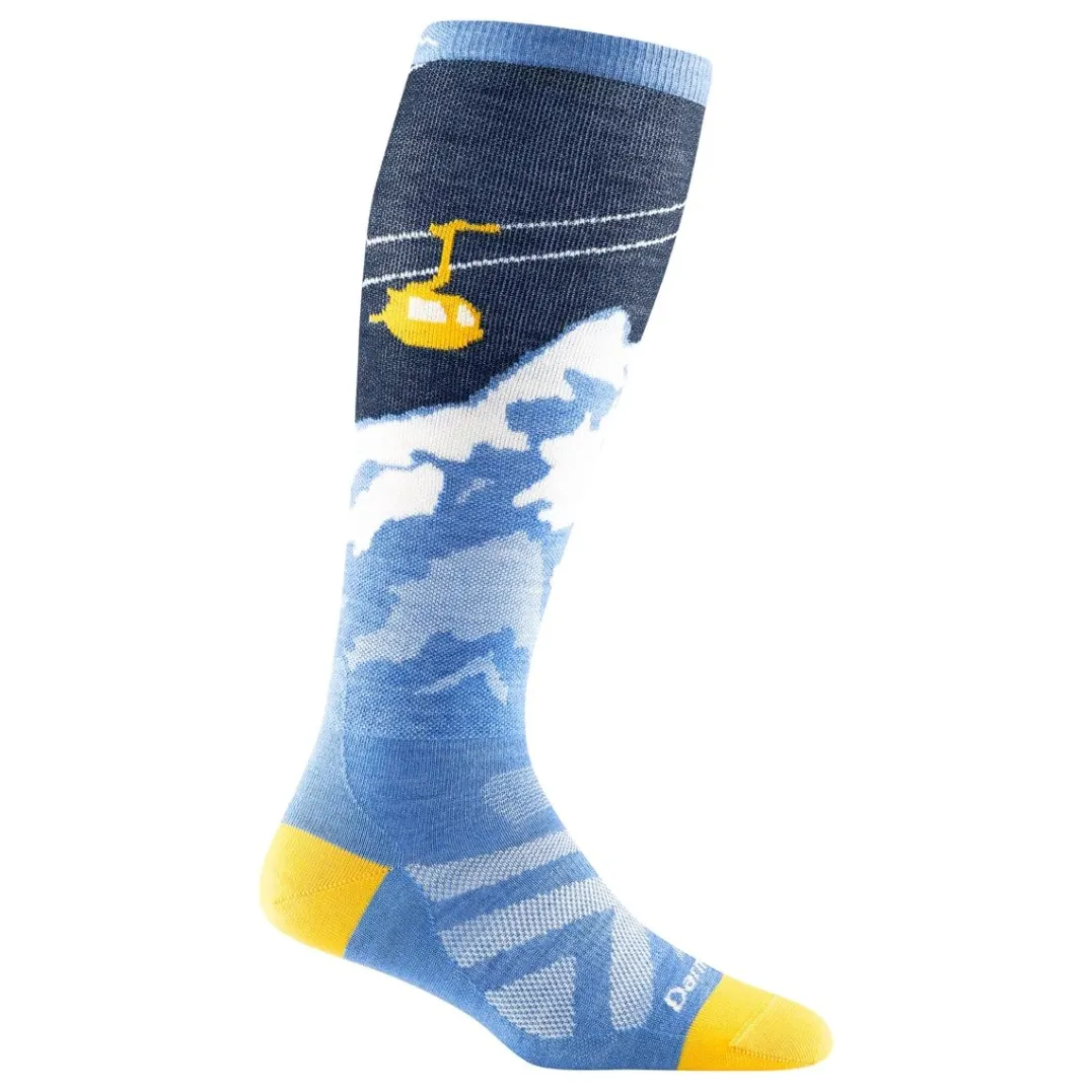 Darn Tough Women's Yeti Over-the-Calf Lightweight Ski & Snowboard Sock No Cushion Midnight
