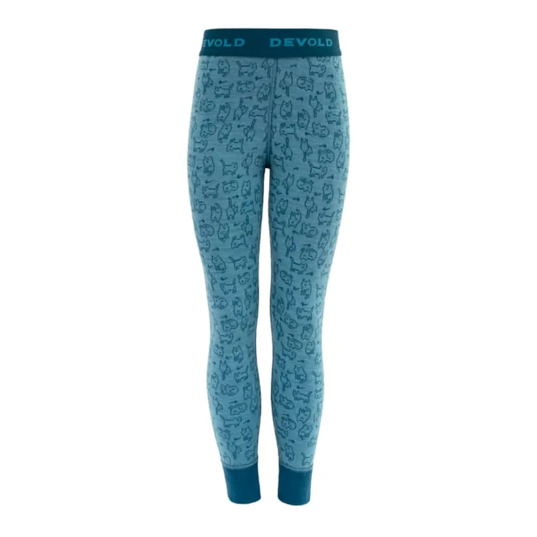 Devold Duo Active Merino Longs Kid Moon