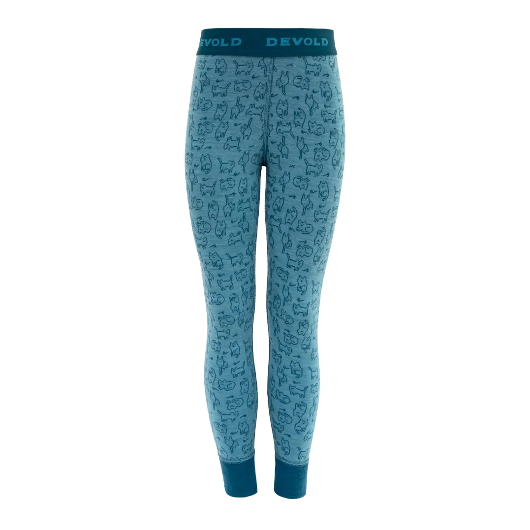 Devold Duo Active Merino Longs Kid Moon