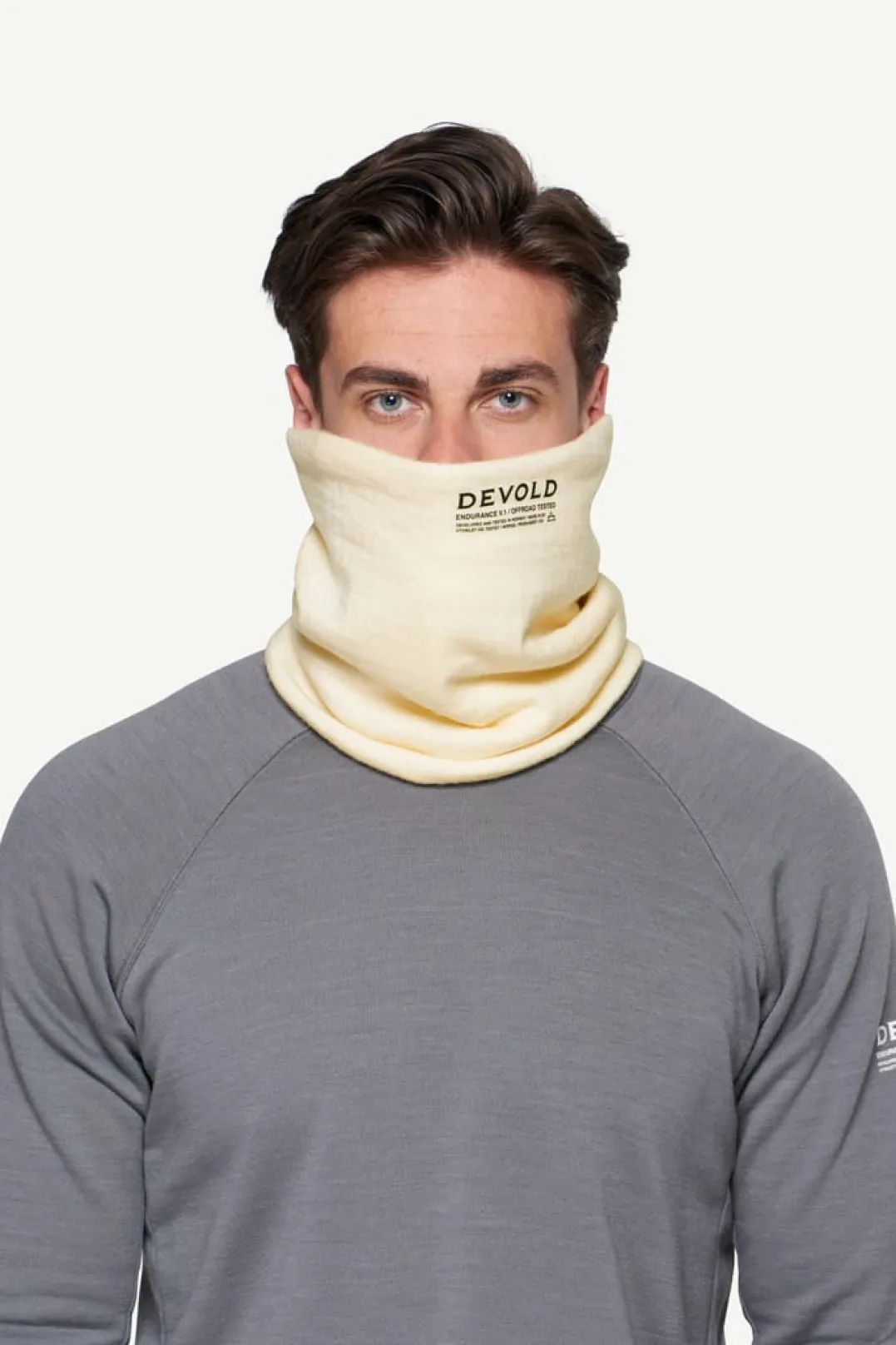 Devold Endurance Merino Neck Gaiter Raw White