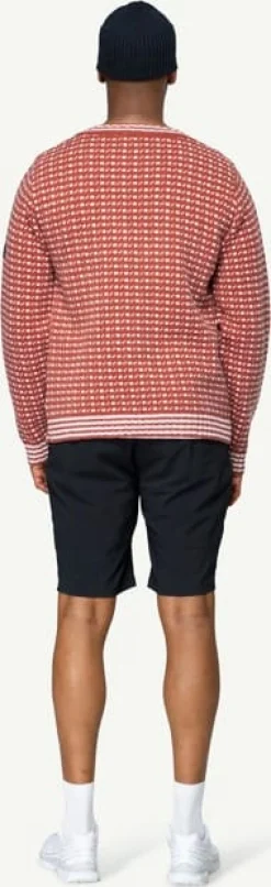 Devold Islender Refined Sweater Marsala/offwhite
