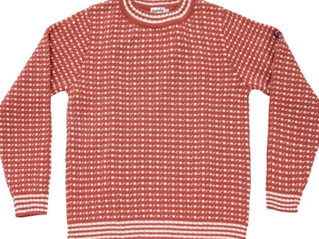 Devold Islender Refined Sweater Marsala/offwhite