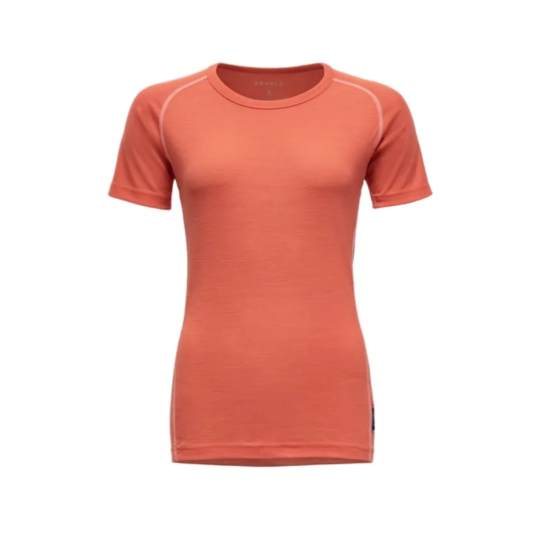 Devold Lauparen Merino 190 Base Tee Wmn Coral