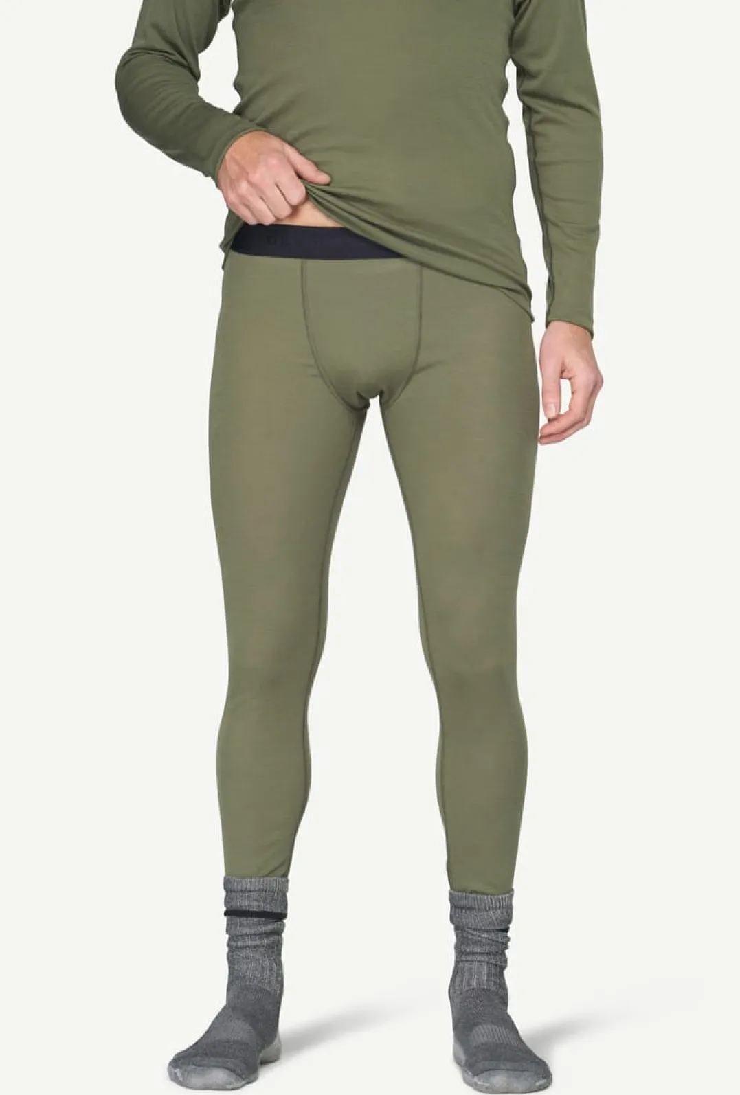 Devold Men's Adventure Merino 190 Longs Lichen