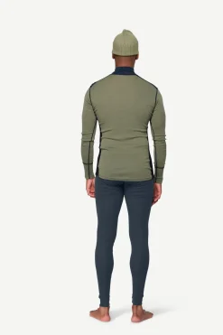 Devold Men's Lauparen Merino 190 Zip Neck Ink/Lichen/Black