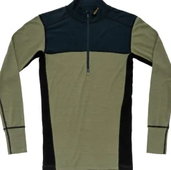 Devold Men's Lauparen Merino 190 Zip Neck Ink/Lichen/Black