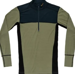 Devold Men's Lauparen Merino 190 Zip Neck Ink/Lichen/Black