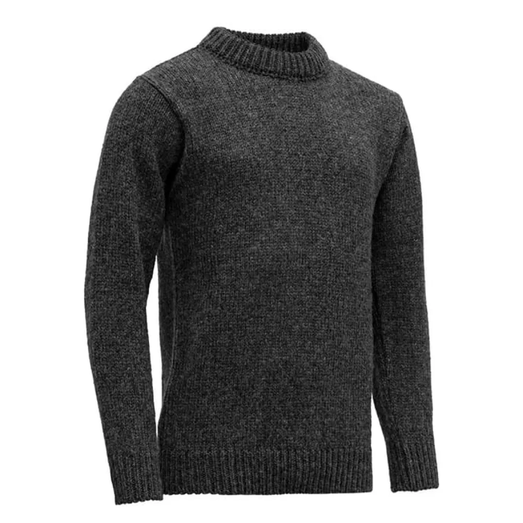Devold Men's Nansen Sweater Crew Neck Anthracite
