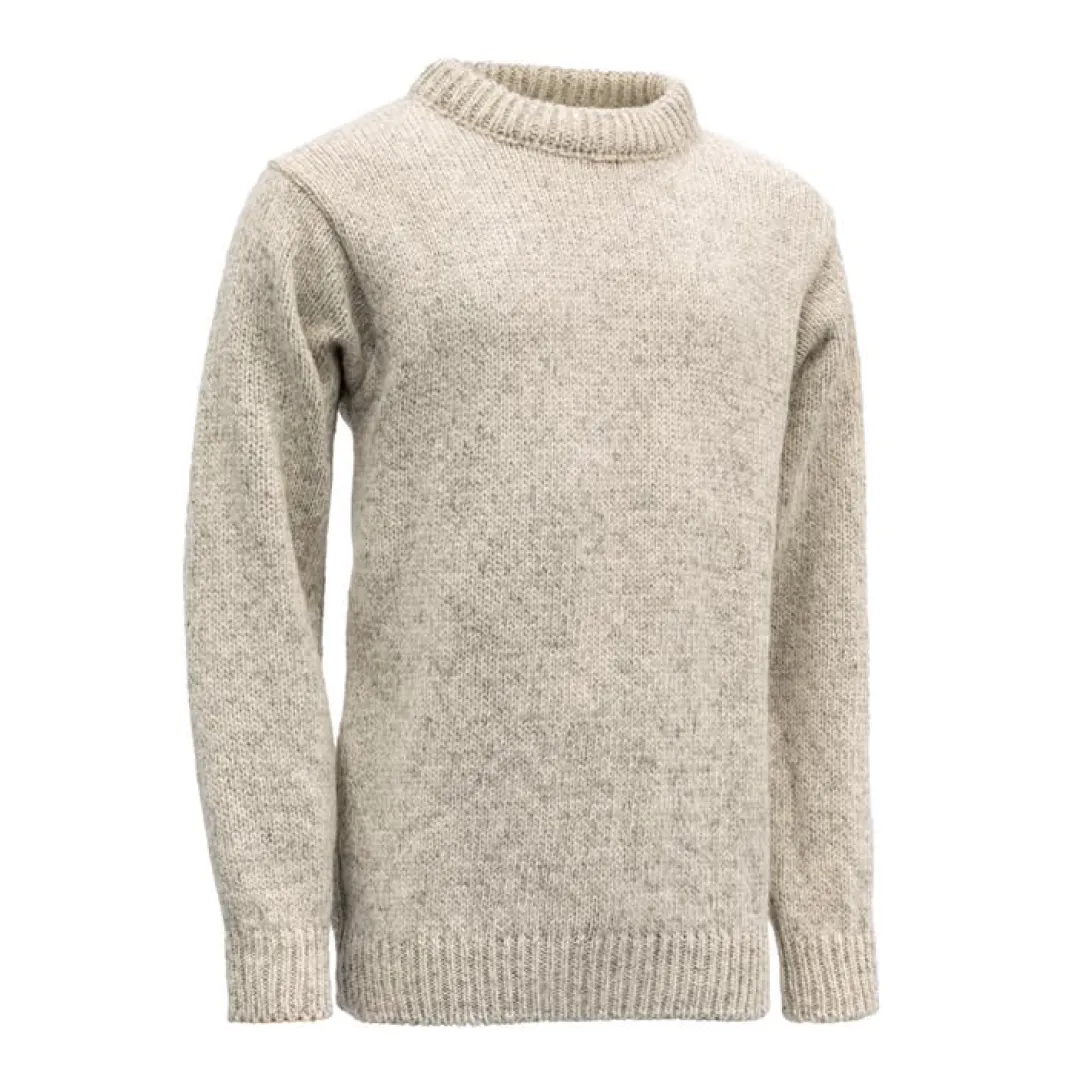 Devold Men's Nansen Sweater Crew Neck Grey Melange
