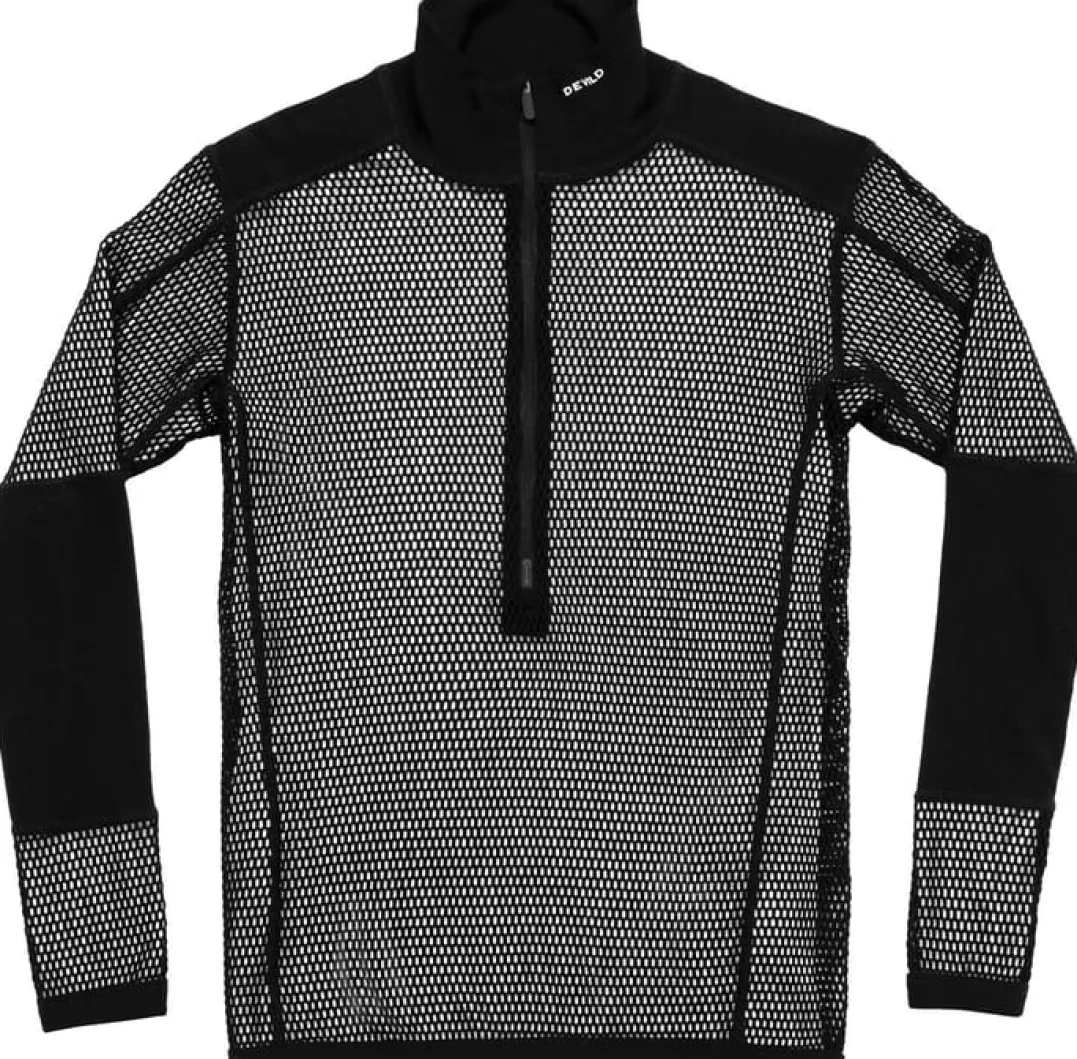Devold Men's Wool Mesh Pro Zip Neck Black