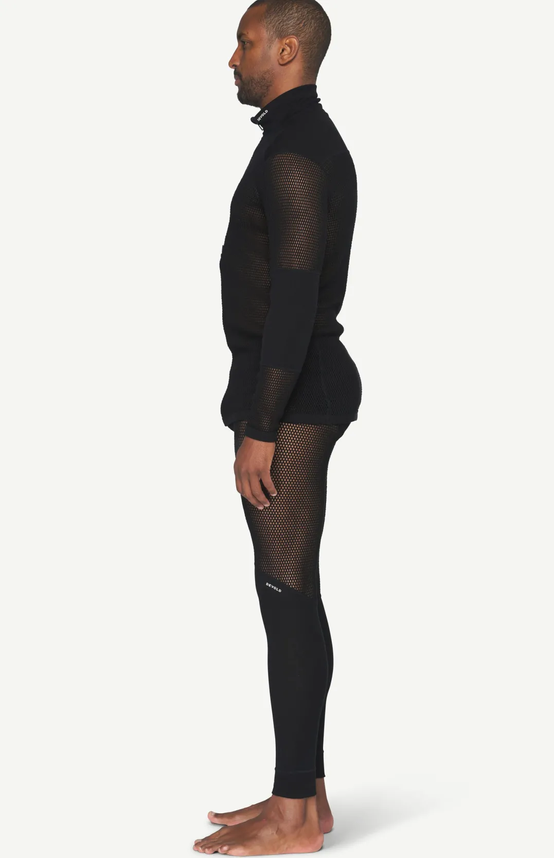 Devold Men's Wool Mesh Pro Zip Neck Black