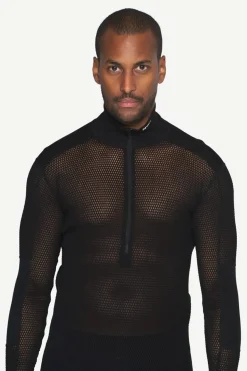 Devold Men's Wool Mesh Pro Zip Neck Black