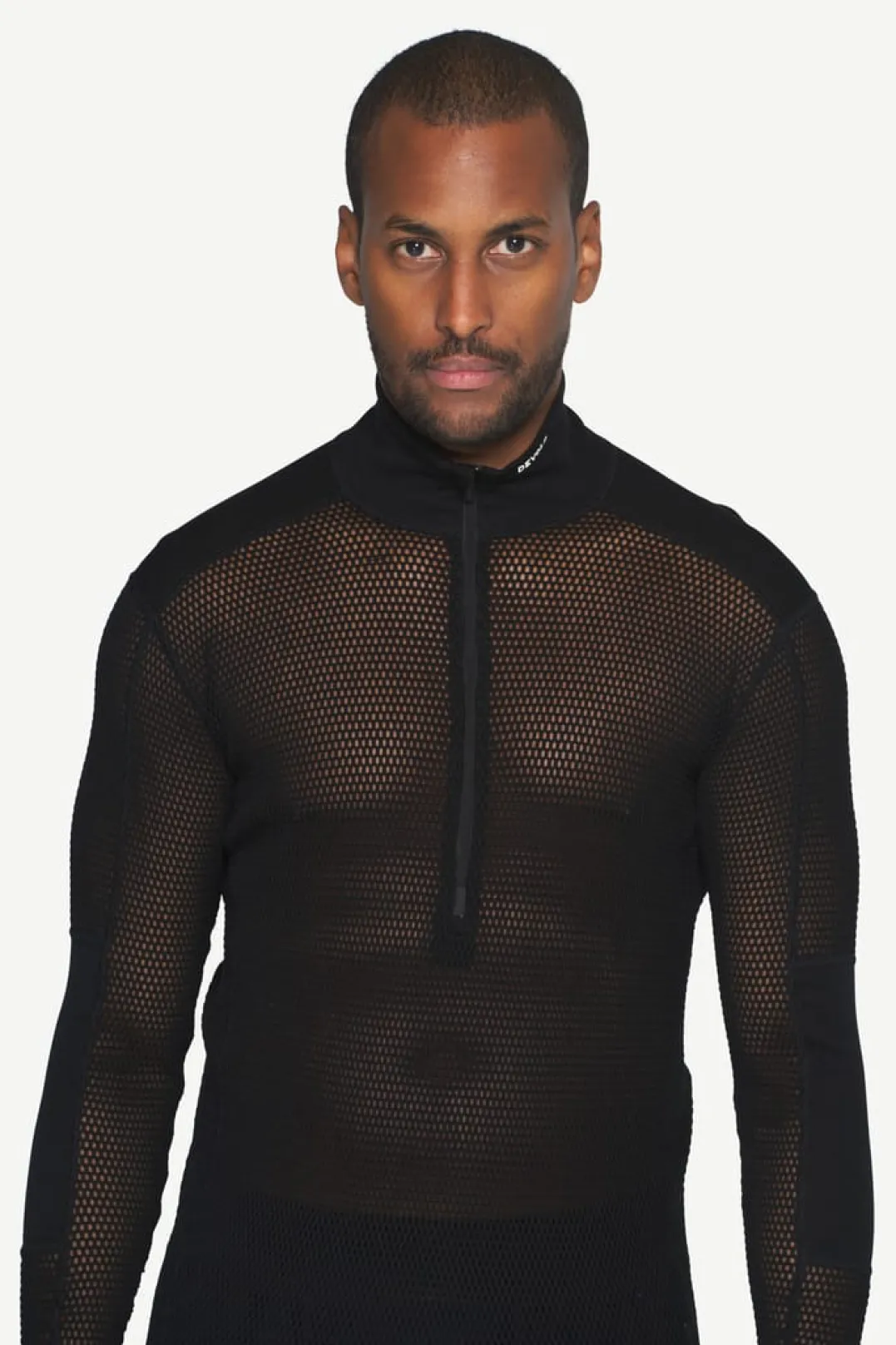 Devold Men's Wool Mesh Pro Zip Neck Black