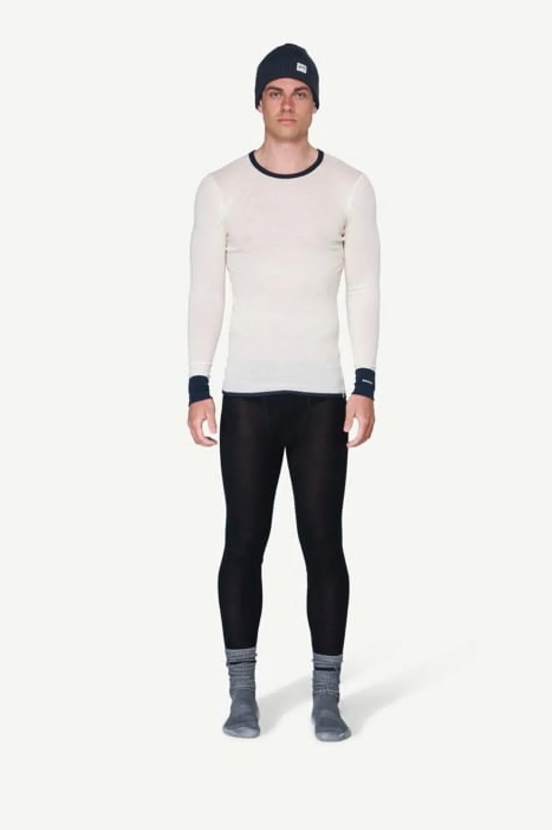 Devold Men's Wool Mesh Shirt Ink/offwhite