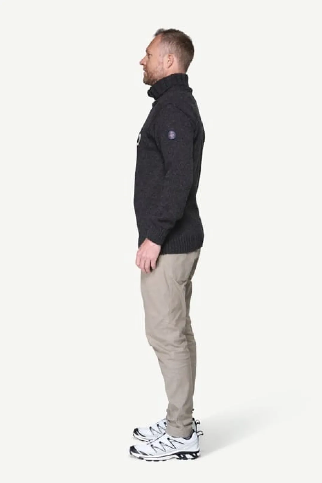 Devold Nansen Legacy High Neck Anthracite/offwhite