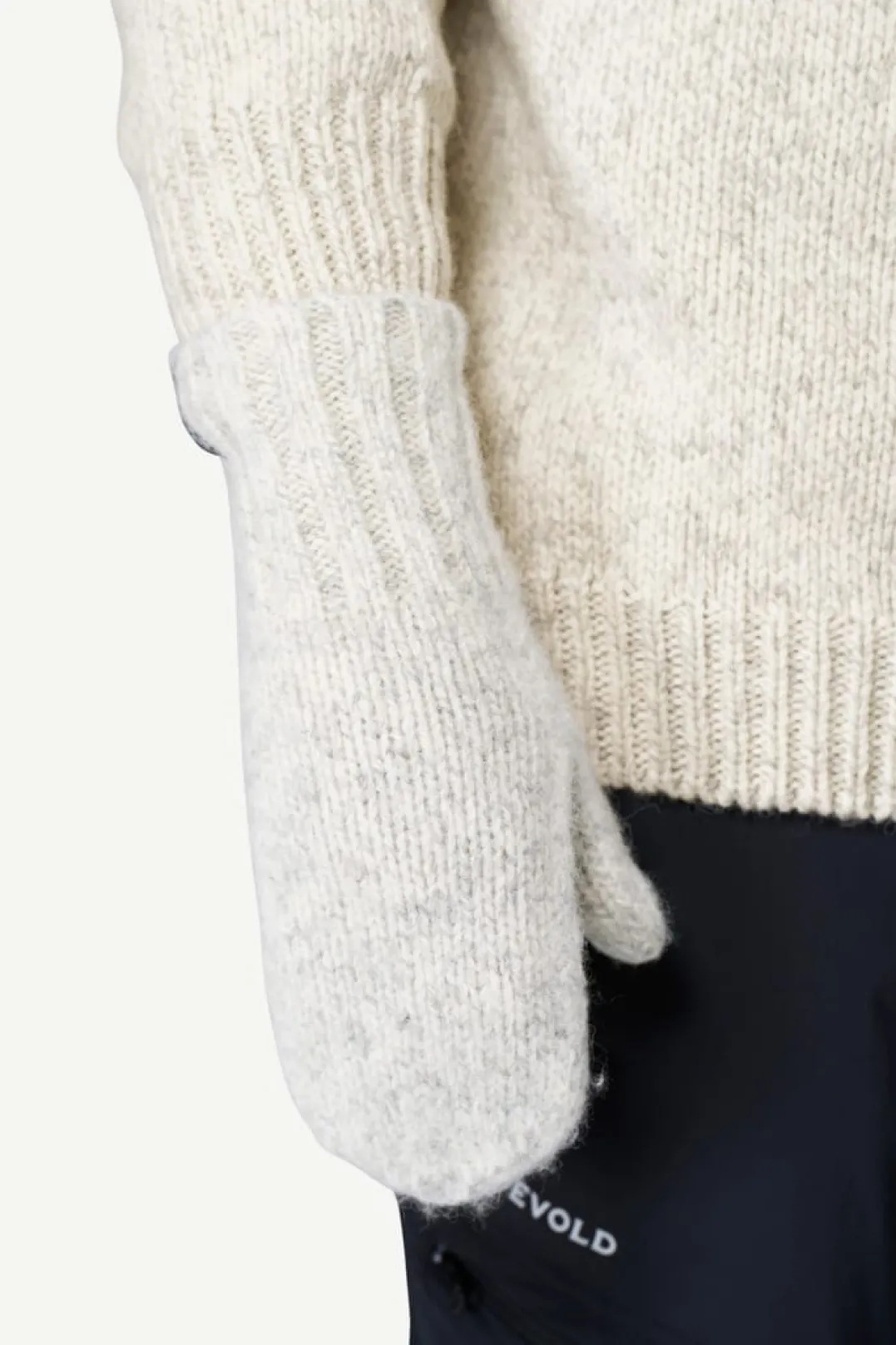 Devold Nansen Wool Mitten Grey Melange