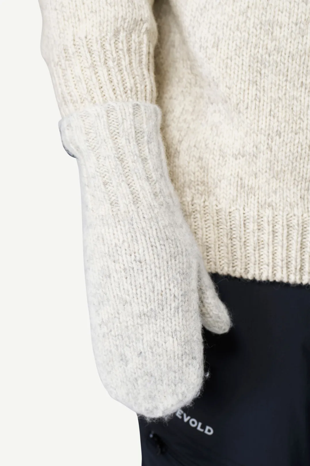 Devold Nansen Wool Mitten Grey Melange